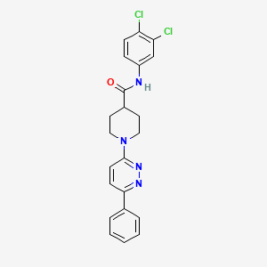 molecular formula C22H20Cl2N4O B14138655 N-(3,4-dichlorophenyl)-1-(6-phenylpyridazin-3-yl)piperidine-4-carboxamide CAS No. 1202990-44-0