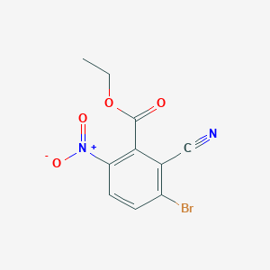 Ethyl 3-bromo-2-cyano-6-nitrobenzoate
