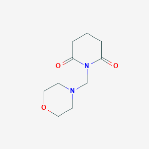 molecular formula C10H16N2O3 B14138718 1-[(Morpholin-4-yl)methyl]piperidine-2,6-dione CAS No. 89003-36-1