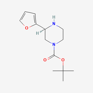 molecular formula C13H20N2O3 B14138735 tert-Butyl (S)-3-(furan-2-yl)piperazine-1-carboxylate CAS No. 1240587-22-7