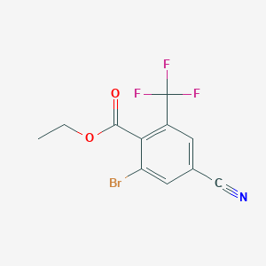 Ethyl 2-bromo-4-cyano-6-(trifluoromethyl)benzoate
