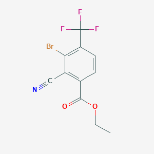 Ethyl 3-bromo-2-cyano-4-(trifluoromethyl)benzoate