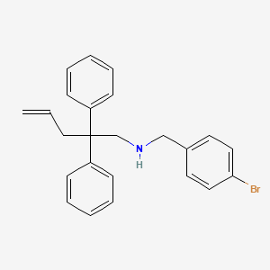 molecular formula C24H24BrN B14138770 n-(4-Bromobenzyl)-2,2-diphenylpent-4-en-1-amine 