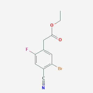 Ethyl 5-bromo-4-cyano-2-fluorophenylacetate