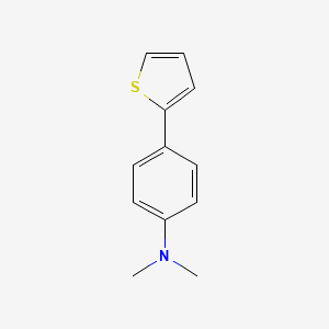 molecular formula C12H13NS B14138800 N,N-dimethyl-4-(2-thienyl)aniline 