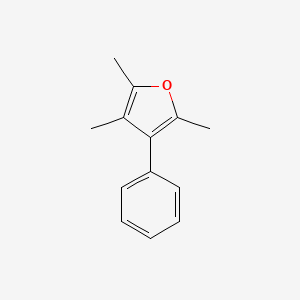molecular formula C13H14O B14138813 2,3,5-Trimethyl-4-phenylfuran CAS No. 88928-40-9