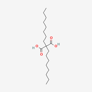 molecular formula C19H36O4 B14138882 Dioctylpropanedioic acid CAS No. 4372-37-6