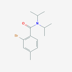 molecular formula C14H20BrNO B14138918 2-Bromo-4-methyl-N,N-bis(1-methylethyl)benzamide 