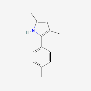 molecular formula C13H15N B14138929 2-(p-Tolyl)-3,5-dimethyl-1H-pyrrole 