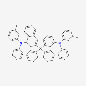 molecular formula C55H40N2 B14138949 N5,N9-Diphenyl-N5,N9-di-m-tolylspiro[benzo[c]fluorene-7,9'-fluorene]-5,9-diamine 