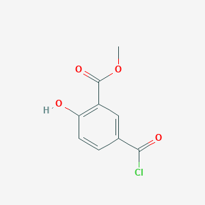 molecular formula C9H7ClO4 B14138967 Methyl 5-(chlorocarbonyl)-2-hydroxybenzoate CAS No. 89366-33-6