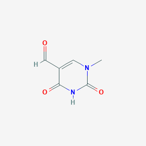 molecular formula C6H6N2O3 B14138983 5-Pyrimidinecarboxaldehyde, 1,2,3,4-tetrahydro-1-methyl-2,4-dioxo- CAS No. 21579-19-1
