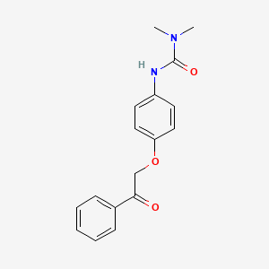 molecular formula C17H18N2O3 B14139088 N,N-Dimethyl-N'-[4-(2-oxo-2-phenylethoxy)phenyl]urea CAS No. 88971-87-3