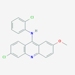 molecular formula C20H14Cl2N2O B14139094 6-chloro-N-(2-chlorophenyl)-2-methoxyacridin-9-amine 