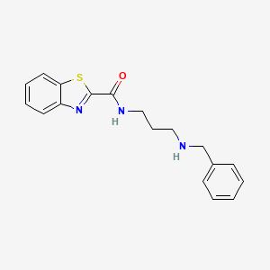 molecular formula C18H19N3OS B14139132 N-[3-(benzylamino)propyl]-1,3-benzothiazole-2-carboxamide CAS No. 1120264-76-7