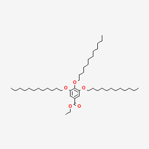 molecular formula C45H82O5 B14139234 Ethyl 3,4,5-tris(dodecyloxy)benzoate 