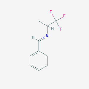 molecular formula C10H10F3N B14139464 1,1,1-Trifluoro-N-(phenylmethylene)-2-propanamine CAS No. 119561-24-9