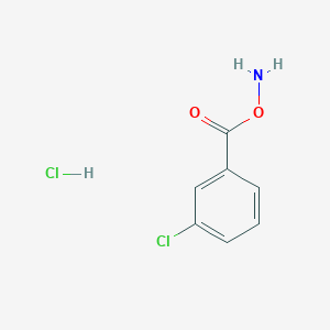 molecular formula C7H7Cl2NO2 B14139497 O-(3-Chlorobenzoyl)hydroxylamine hydrochloride CAS No. 35657-39-7