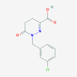 molecular formula C12H11ClN2O3 B14139532 1-(3-Chlorobenzyl)-6-oxo-1,4,5,6-tetrahydropyridazine-3-carboxylic acid CAS No. 926258-24-4