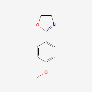 molecular formula C10H11NO2 B14139570 2-(4-Methoxyphenyl)-2-oxazoline CAS No. 13676-94-3