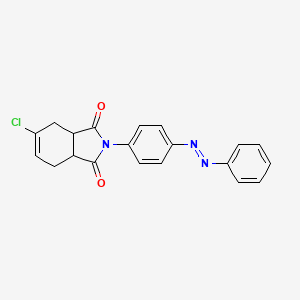 molecular formula C20H16ClN3O2 B14139631 5-chloro-2-{4-[(E)-phenyldiazenyl]phenyl}-3a,4,7,7a-tetrahydro-1H-isoindole-1,3(2H)-dione CAS No. 688025-80-1