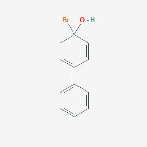 molecular formula C12H11BrO B14139632 4-Bromo-4-hydroxybiphenyl CAS No. 1184919-27-4