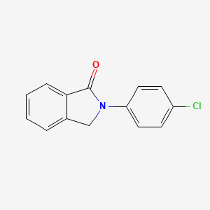 molecular formula C14H10ClNO B14139671 2-(4-Chlorophenyl)isoindolin-1-one 