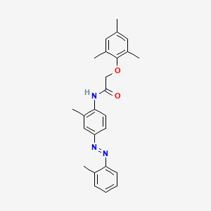 molecular formula C25H27N3O2 B14139705 N-{2-methyl-4-[(E)-(2-methylphenyl)diazenyl]phenyl}-2-(2,4,6-trimethylphenoxy)acetamide CAS No. 893693-04-4