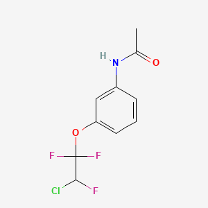 molecular formula C10H9ClF3NO2 B14139788 Acetamide, N-[3-(2-chloro-1,1,2-trifluoroethoxy)phenyl]- CAS No. 3874-39-3