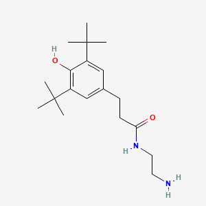 molecular formula C19H32N2O2 B14139832 Benzenepropanamide, N-(2-aminoethyl)-3,5-bis(1,1-dimethylethyl)-4-hydroxy- CAS No. 64604-91-7
