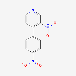 molecular formula C11H7N3O4 B14139852 3-Nitro-4-(4-nitrophenyl)pyridine 