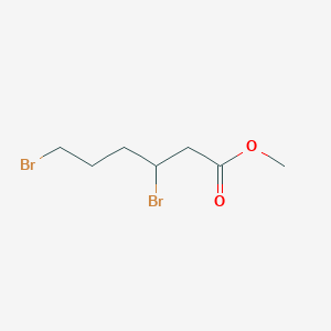 molecular formula C7H12Br2O2 B14139875 Methyl 3,6-dibromohexanoate CAS No. 89261-15-4