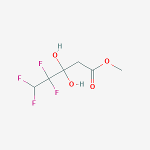 molecular formula C6H8F4O4 B14139924 Methyl 4,4,5,5-tetrafluoro-3,3-dihydroxypentanoate CAS No. 89129-73-7