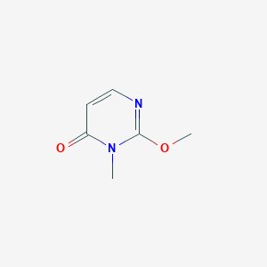 molecular formula C6H8N2O2 B14139962 2-Methoxy-3-methylpyrimidin-4-one CAS No. 27460-04-4