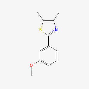 molecular formula C12H13NOS B14139974 2-(3-Methoxyphenyl)-4,5-dimethylthiazole 