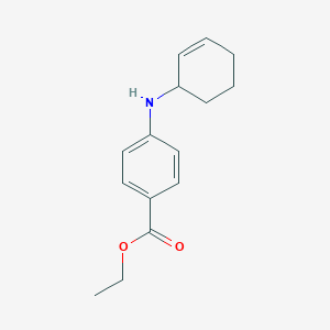 molecular formula C15H19NO2 B14139982 Ethyl 4-(cyclohex-2-en-1-ylamino)benzoate 