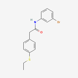 molecular formula C16H16BrNOS B14140004 N-(3-bromophenyl)-2-(4-(ethylthio)phenyl)acetamide CAS No. 919751-93-2