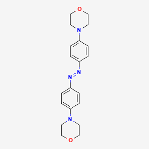 molecular formula C20H24N4O2 B14140008 Morpholine, 4,4'-(azodi-4,1-phenylene)bis-, (E)- CAS No. 137929-23-8