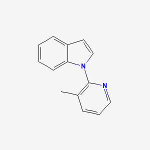 molecular formula C14H12N2 B14140034 1-(3-Methylpyridin-2-yl)-1H-indole 