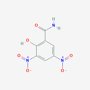 molecular formula C7H5N3O6 B14140038 2-Hydroxy-3,5-dinitrobenzamide CAS No. 2912-79-0