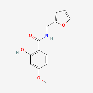 molecular formula C13H13NO4 B14140074 N-(furan-2-ylmethyl)-2-hydroxy-4-methoxybenzamide CAS No. 1019362-94-7