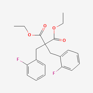 molecular formula C21H22F2O4 B14140144 Diethyl bis(2-fluorobenzyl)malonate CAS No. 91319-43-6