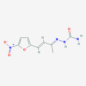 molecular formula C9H10N4O4 B14140149 alpha-Methyl-5-nitro-2-furanacrolein semicarbazone CAS No. 3455-64-9