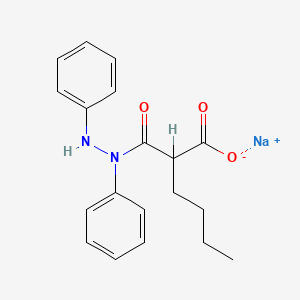 molecular formula C19H21N2NaO3 B14140165 Bumadizone sodium CAS No. 14467-30-2