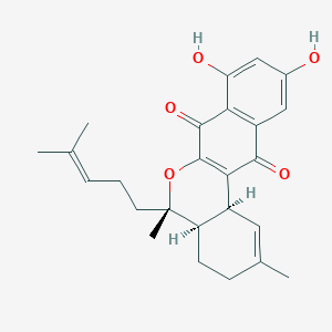 molecular formula C25H28O5 B14140256 Debromomarinone CAS No. 146488-64-4