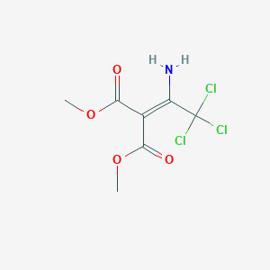 molecular formula C7H8Cl3NO4 B14140308 Dimethyl (1-amino-2,2,2-trichloroethylidene)propanedioate CAS No. 22071-01-8