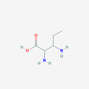 molecular formula C5H12N2O2 B14140326 3-Aminonorvaline CAS No. 80573-35-9