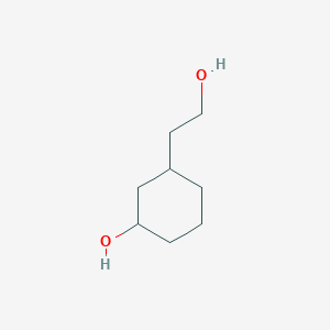 molecular formula C8H16O2 B14140353 3-Hydroxycyclohexaneethanol CAS No. 86576-87-6