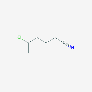 molecular formula C6H10ClN B14140430 5-Chlorohexanenitrile CAS No. 88725-91-1