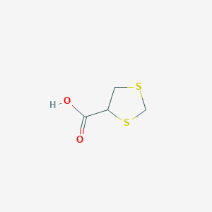molecular formula C4H6O2S2 B14140475 1,3-Dithiolane-4-carboxylic acid CAS No. 89281-65-2
